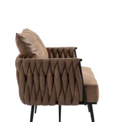 Modern Accent Metal Frame Tufted Sofa With Arms - ModernLuxe -Baxton Studio Sales Shop GUEST 55115e7b e60e 4ea9 83c1 e2c4e05bd33d