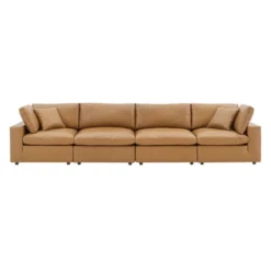 Commix Down Filled Overstuffed Vegan Leather 4 Seater Sofa - Modway -Baxton Studio Sales Shop GUEST 58323ca8 e4ce 49bf adba 252f2ec4c4af