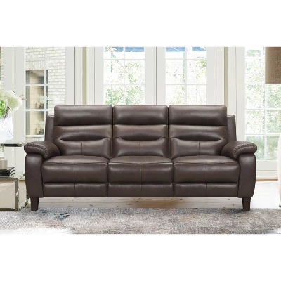 82" Hayward Genuine Leather Power Reclining Sofa - Armen Living 9 82" Hayward Genuine Leather Power Reclining Sofa - Armen Living - Image 9