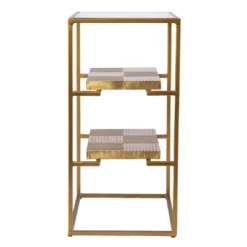 Woobal Glass Top End Table With Storage Brass - Aiden Lane -Baxton Studio Sales Shop GUEST 5ce5f74c a621 4528 a2bd 343d0cafdd06