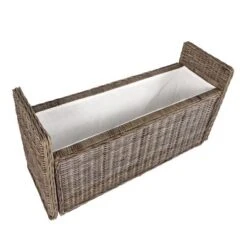 Happimess Naples 47.50" Wicker Trunk Storage Bench, Gray -Baxton Studio Sales Shop GUEST 61ac201d 6f7c 421f 930c 6165c0ca9ff0