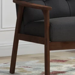 Set Of 2 Duluth Mid-Century Armchairs Black - Christopher Knight Home -Baxton Studio Sales Shop GUEST 63501b90 c7a2 4ea7 97b3 8d281b422ccc