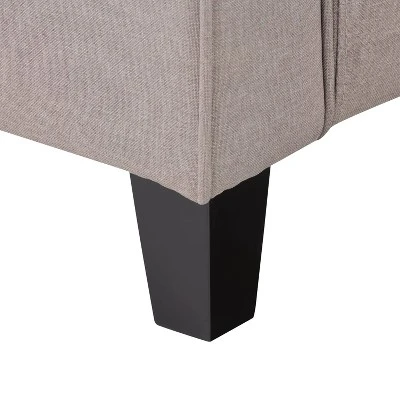 Georgia Fabric Loveseat Taupe - CorLiving 5 Georgia Fabric Loveseat Taupe - CorLiving - Image 5