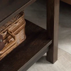 HOMCOM End Table With Drawer, Side Table With Top And Bottom Shelf For Small Spaces, Dark Brown -Baxton Studio Sales Shop GUEST 6c46a97a 5196 4455 be98 805520eedf13