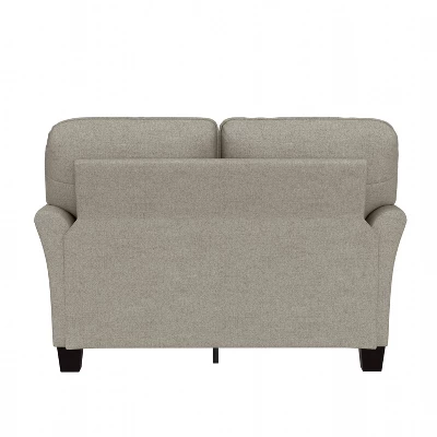 Lorena Upholstered Loveseat Greige - Hillsdale Furniture 6 Lorena Upholstered Loveseat Greige - Hillsdale Furniture - Image 6