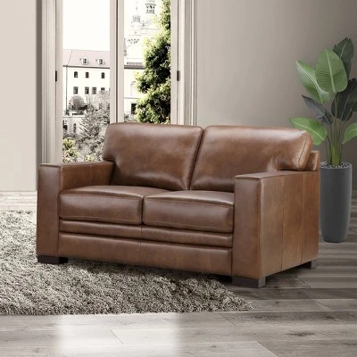 Blake Top Grain Leather Sofa Loveseat - Abbyson Living 1 Blake Top Grain Leather Sofa Loveseat - Abbyson Living