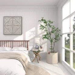 Log And Glass Round Accent Table Tan - Olivia & May -Baxton Studio Sales Shop GUEST 6f3745b4 96eb 405b 8335 f50cb447f4ca