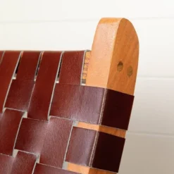 Balka Woven Leather Lounge Chair - South Shore 14 Balka Woven Leather Lounge Chair - South Shore -Baxton Studio Sales Shop GUEST 6f5a186c 51cc 481b b1aa f3f15645eda9