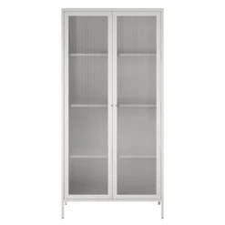 RealRooms Shadwick 2 Door Tall Metal Locker Style Storage Cabinet-Fluted Glass Doors 8 RealRooms Shadwick 2 Door Tall Metal Locker Style Storage Cabinet-Fluted Glass Doors -Baxton Studio Sales Shop GUEST 6fbde62f 217b 4be7 85e2 b10d7a4e4fe5