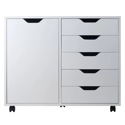 Halifax 5 Drawer 1 Side Cabinet - Winsome 1 Halifax 5 Drawer 1 Side Cabinet - Winsome