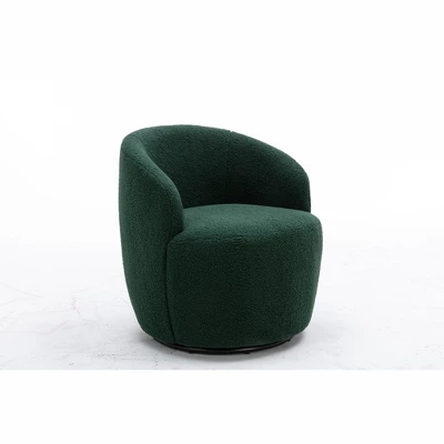 Fannie 25.60'' Wide Small Size Boucle Upholstered 360° Swivel Barrel Chair-The Pop Maison 7 Fannie 25.60'' Wide Small Size Boucle Upholstered 360° Swivel Barrel Chair-The Pop Maison - Image 7