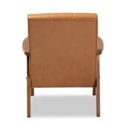 Nikko Mid-Century Faux Leather Upholstered Wood Lounge Chair Walnut/Brown - Baxton Studio 9 Nikko Mid-Century Faux Leather Upholstered Wood Lounge Chair Walnut/Brown - Baxton Studio -Baxton Studio Sales Shop GUEST 72ad8fab 7cda 4dce 9cbc f4f1a977b08c