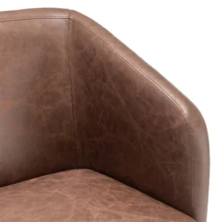 Modern Barrel Chair With Metal Base Faux Leather - WOVENBYRD -Baxton Studio Sales Shop GUEST 73294497 2efc 472b 85e6 d85e0df75e5d