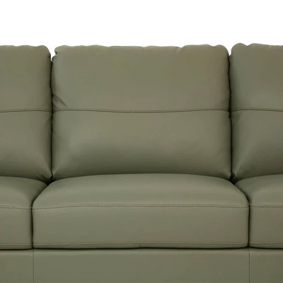 83" Helena Sofa Moss Green Leather - Acme Furniture 1 83" Helena Sofa Moss Green Leather - Acme Furniture
