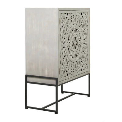 42" X 30" Traditional Wood Cabinet - Olivia & May 1 42" X 30" Traditional Wood Cabinet - Olivia & May