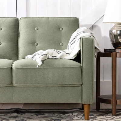 53" Lauren Loveseat Sofa Pearl Green - Zinus 1 53" Lauren Loveseat Sofa Pearl Green - Zinus