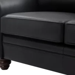 Antonia 60" Wide Chesterfield Loveseat, Genuine Leather Sofa With Nailhead Trim And Rolled Armrests -A+B | ARTFUL LIVING DESIGN -Baxton Studio Sales Shop GUEST 83d3a4ef d912 43ac b742 3da3b5a7a162