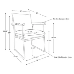 Cushioned Metal & Wood Accent Arm Chair - Cream/Black - Hearth & Hand™ With Magnolia -Baxton Studio Sales Shop GUEST 84c70339 8fe6 4d7e 9c25 b29cf77d6a96