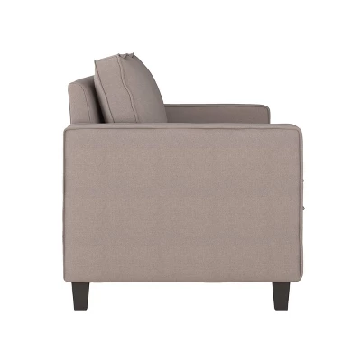 Georgia Fabric Loveseat Taupe - CorLiving 3 Georgia Fabric Loveseat Taupe - CorLiving - Image 3
