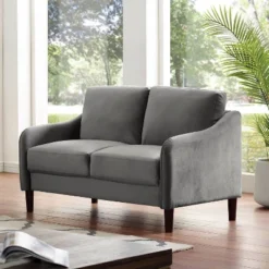 Parker Ranch Loveseat With Box Cushions - MiBasics