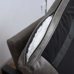 HOMCOM Industrial Accent Chairs With Cushioned Seat And Back, Upholstered Faux Leather Armchair For Bedroom, Living Room Chair With Steel Legs, Gray -Baxton Studio Sales Shop GUEST 8a5f9ba1 a9db 45bc a03d cf78c69108e0