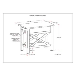 14" Waterloo Narrow Side Table - Wyndenhall 21 14" Waterloo Narrow Side Table - Wyndenhall -Baxton Studio Sales Shop GUEST 8bb187b6 ea53 4629 b69f 333f677b30aa