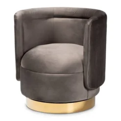 Saffi Velvet Upholstered Swivel Accent Chair - Baxton Studio -Baxton Studio Sales Shop GUEST 8e9a9d68 6def 4a18 badf 0d2a7392e08b