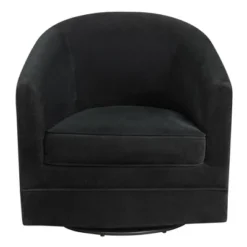Costway Modern Swivel Barrel Chair Upholstered Velvet Armchair With Metal Base -Baxton Studio Sales Shop GUEST 924286b5 ed73 4fdf 9b7b 303e8d1b93fd