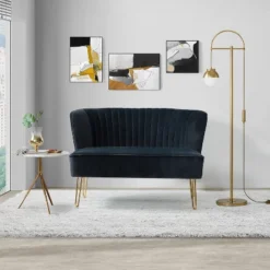 Ainhoa 45" Contemporary Solid And Manufactured Wooden Frame Loveseat | ARTFUL LIVING DESIGN 39 Ainhoa 45" Contemporary Solid And Manufactured Wooden Frame Loveseat | ARTFUL LIVING DESIGN -Baxton Studio Sales Shop GUEST 9423140f c177 4bd6 b04a b3b16066549c