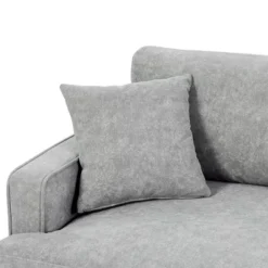 80.7" Modern Upholstered Loveseat Sofa With Metal Legs And 2 Pillows-ModernLuxe -Baxton Studio Sales Shop GUEST 9618f10b 3e7d 40cc 9fe3 4c50e06b0132