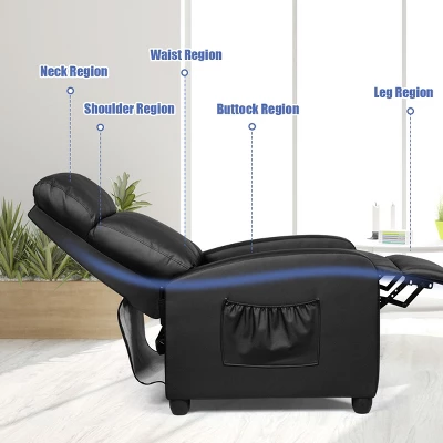 Costway Electric Modern Massage Recliner Sofa Chair Lounge With Remote Control 5 Costway Electric Modern Massage Recliner Sofa Chair Lounge With Remote Control - Image 5
