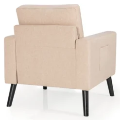Costway Set Of 2 Accent Armchairs Upholstered Single Sofa Chairs W/ 2-Side Pockets -Baxton Studio Sales Shop GUEST 973d394d 6245 4257 bf64 c6d8102cec0e