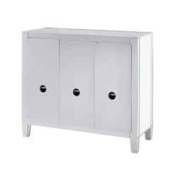 Monroe 3 Door Mirrored Cabinet Silver - Aiden Lane -Baxton Studio Sales Shop GUEST 9849466b 9e44 4ffe a60e f2cbfe7aea5f