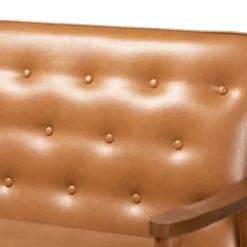 Sorrento Mid-Century Faux Leather Upholstered Wood Sofa Walnut/Brown - Baxton Studio 10 Sorrento Mid-Century Faux Leather Upholstered Wood Sofa Walnut/Brown - Baxton Studio -Baxton Studio Sales Shop GUEST 98773896 c10e 4aa4 85cd bb996fba66df