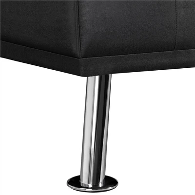 Yaheetech Convertible Futon Sofa Bed Tufted Fabric Futon With Cupholders And Pillows 8 Yaheetech Convertible Futon Sofa Bed Tufted Fabric Futon With Cupholders And Pillows - Image 8