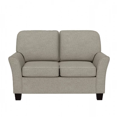 Lorena Upholstered Loveseat Greige - Hillsdale Furniture 4 Lorena Upholstered Loveseat Greige - Hillsdale Furniture - Image 4