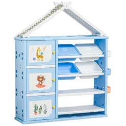 Qaba Kids Toy Storage Organizer With 4 Bins, Storage Cabinets, Bookshelf And 4-Layers Toy Collection Shelves 16 Qaba Kids Toy Storage Organizer With 4 Bins, Storage Cabinets, Bookshelf And 4-Layers Toy Collection Shelves -Baxton Studio Sales Shop GUEST 9faa05c3 daba 4067 b7cd 7e398de1f000