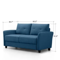 62" Ricardo Loveseat Sofa - Zinus 22 62" Ricardo Loveseat Sofa - Zinus -Baxton Studio Sales Shop GUEST a13df0b6 fda3 4338 97e3 d1ccabc5e15f