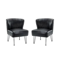 Set Of 2 Eustacio Mid-back Vegan Leather Accent Side Chair | Karat Home-TURQUOISE 37 Set Of 2 Eustacio Mid-back Vegan Leather Accent Side Chair | Karat Home-TURQUOISE -Baxton Studio Sales Shop GUEST a662057c 52f3 48f1 a2c2 c2103f95d421