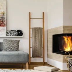 Decorative Ladder Natural Cherry - Flora Home -Baxton Studio Sales Shop GUEST a67922b6 63fd 47dc 8eb4 18236f4732a9