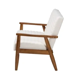 Stratton Boucle Fabric And Wood Loveseat White/Walnut Brown - Baxton Studio 10 Stratton Boucle Fabric And Wood Loveseat White/Walnut Brown - Baxton Studio -Baxton Studio Sales Shop GUEST a8146ab7 db69 48af 9f6b a9b3af435923