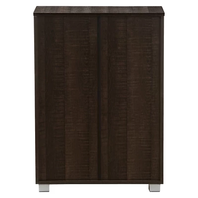 Mason Modern And Contemporary Multipurpose Storage Cabinet Sideboard - Dark Brown - Baxton Studio 3 Mason Modern And Contemporary Multipurpose Storage Cabinet Sideboard - Dark Brown - Baxton Studio - Image 3