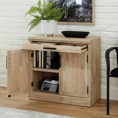 Mason Peak 2 Door Office Storage Cabinet Prime Oak - Sauder 1 Mason Peak 2 Door Office Storage Cabinet Prime Oak - Sauder