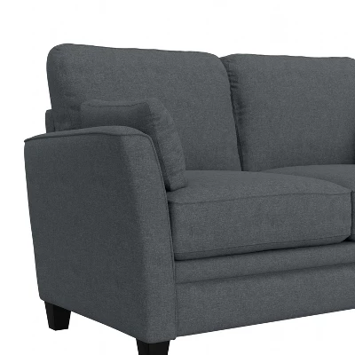 Grant River Upholstered Loveseat With 2 Pillows Gray - Hillsdale Furniture 6 Grant River Upholstered Loveseat With 2 Pillows Gray - Hillsdale Furniture - Image 6