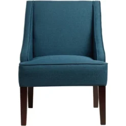 Elm Lane Dixon Blue Fabric Swoop Arm Chair -Baxton Studio Sales Shop GUEST aabef674 cf23 4aa5 95d3 8d9a4e2ecaa4