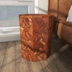 Contemporary Teak Wood Round Accent Table Brown - Olivia & May 24 Contemporary Teak Wood Round Accent Table Brown - Olivia & May -Baxton Studio Sales Shop GUEST abf5bc6f bbce 4cf7 8430 0c43756c2fe7