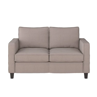 Georgia Fabric Loveseat Taupe - CorLiving 2 Georgia Fabric Loveseat Taupe - CorLiving - Image 2