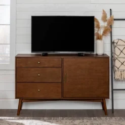 Mid-Century Modern With Closed Storage TV Stand For TVs Up To 58" Walnut - Saracina Home 28 Mid-Century Modern With Closed Storage TV Stand For TVs Up To 58" Walnut - Saracina Home -Baxton Studio Sales Shop GUEST ad69daf9 9422 4902 8fb3 e11fa4db8721