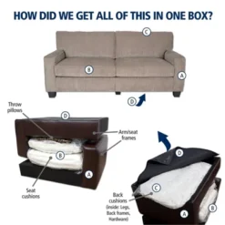 61" Palisades Loveseat – Serta -Baxton Studio Sales Shop GUEST ae29d1be 91d9 402c 8a75 2fb302b07a70