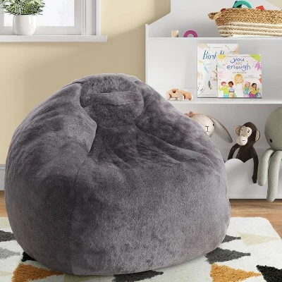 Fuzzy Fur Kids’ Bean Bag - Pillowfort™ 1 Fuzzy Fur Kids’ Bean Bag - Pillowfort™